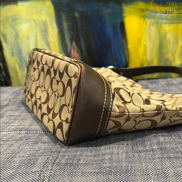 Coach Brown Signature Shoulder Bag - Picture 9 of 15